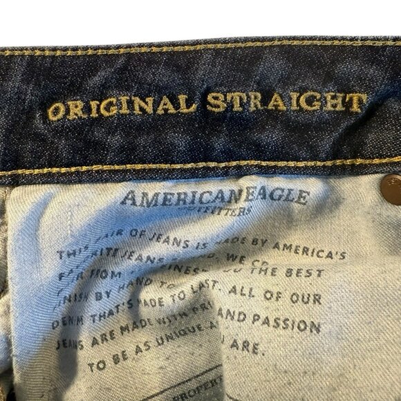 American Eagle Outfitters Flex 4 Original Straight Jeans Men's 34x32 (34x31) - Picture 7 of 8